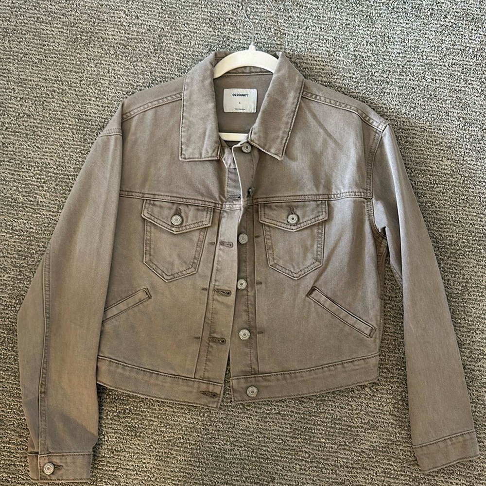 Old navy neutral light brown denim jacket